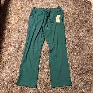 Lubdub Teal Drawstring Scrub Pants